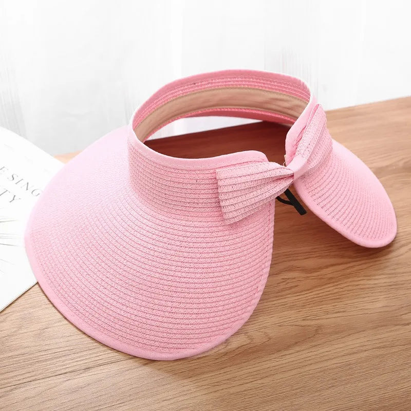 Foldable Straw Sun Hat – Wide Brim Beach & Travel Hat for Women
