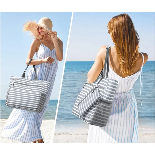 Waterproof Foldable Tote Bag – Beach, Camping & Travel