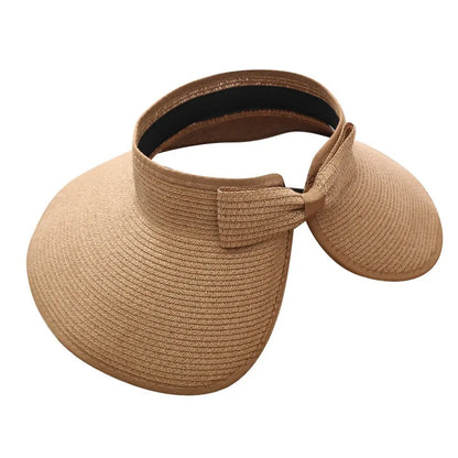 Foldable Straw Sun Hat – Wide Brim Beach & Travel Hat for Women