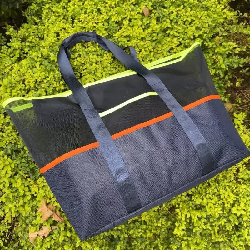 Waterproof Mesh Beach Bag – Swim, Travel & Toiletry Organizer