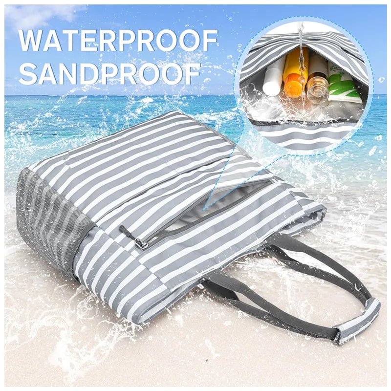 Waterproof Foldable Tote Bag – Beach, Camping & Travel