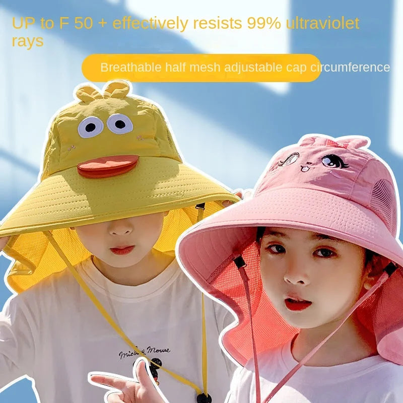 Kids UV Protection Beach Hat – Cute Sun Hat for Toddlers & Children